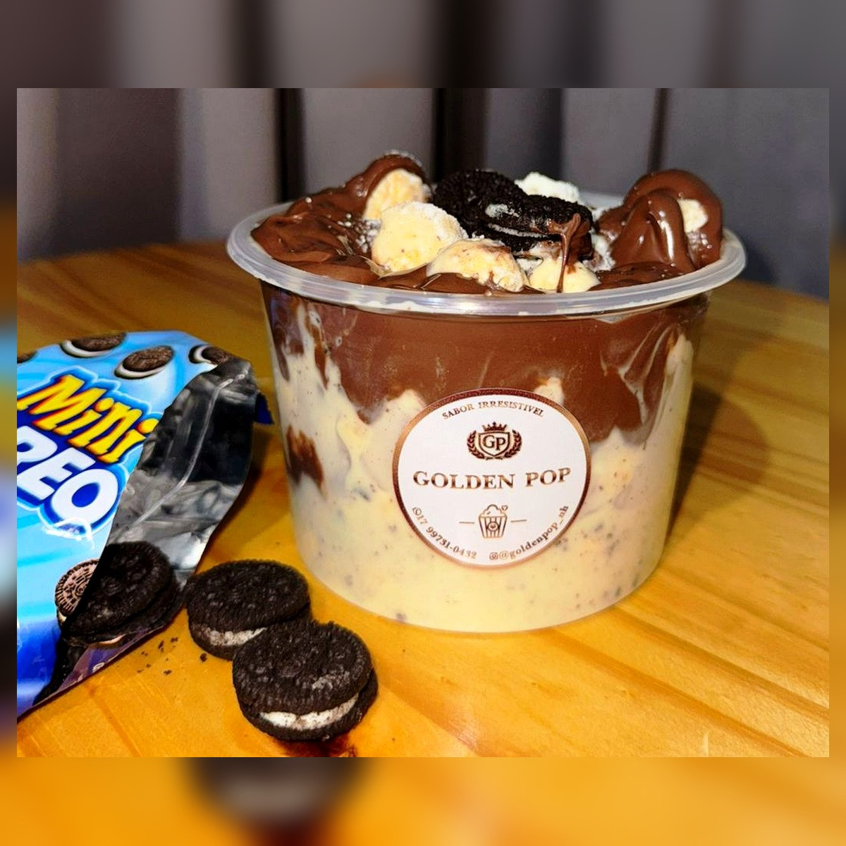 Balde Laka Oreo com Nutella