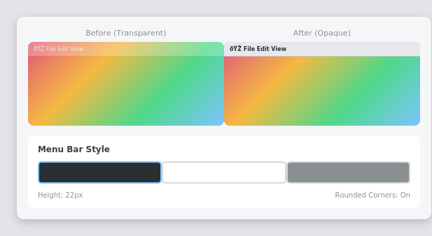 Boring Old Menu Bar 1.28