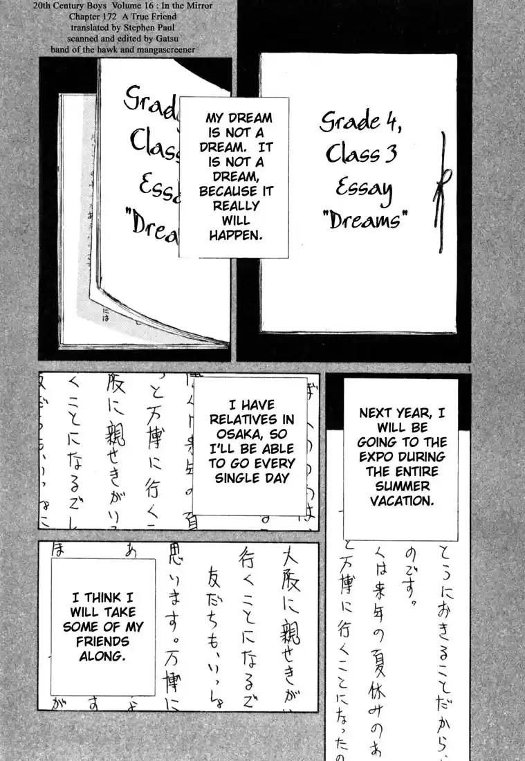 20th Century Boys Vol. 16 Ch. 172 A True Friend
