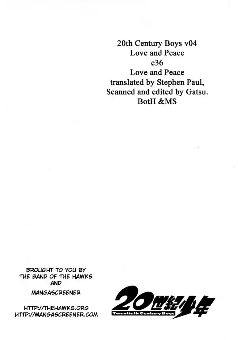20th Century Boys Vol. 4 Ch. 36 Love and Peace