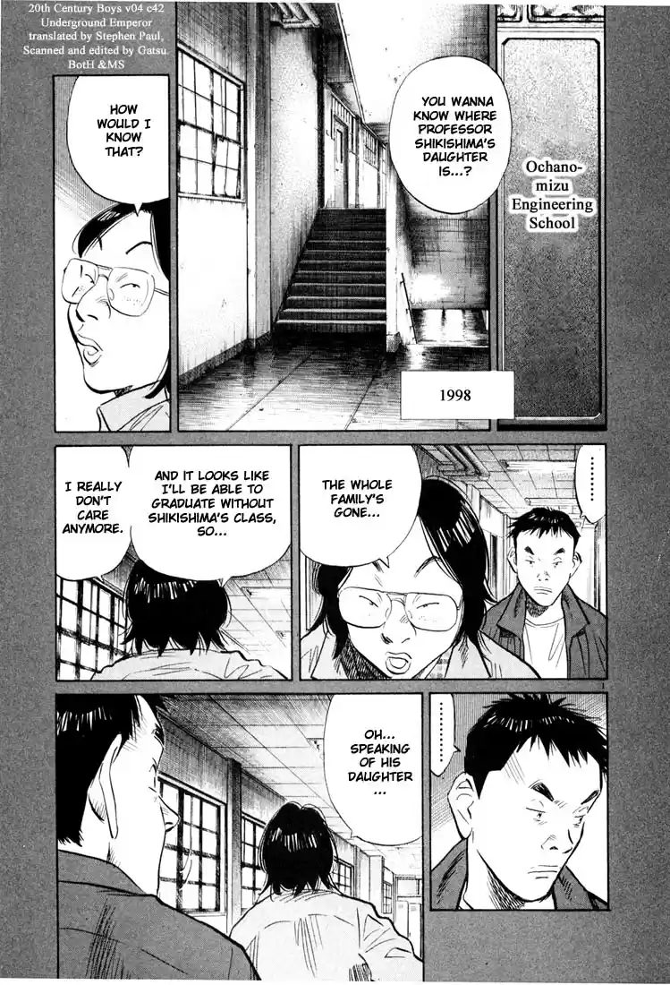 20th Century Boys Vol. 4 Ch. 42 Underground Emperor