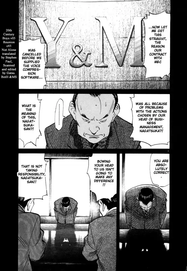 20th Century Boys Vol. 5 Ch. 45 Not Alone