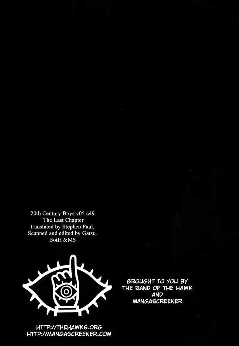 20th Century Boys Vol. 5 Ch. 49 The Last Chapter