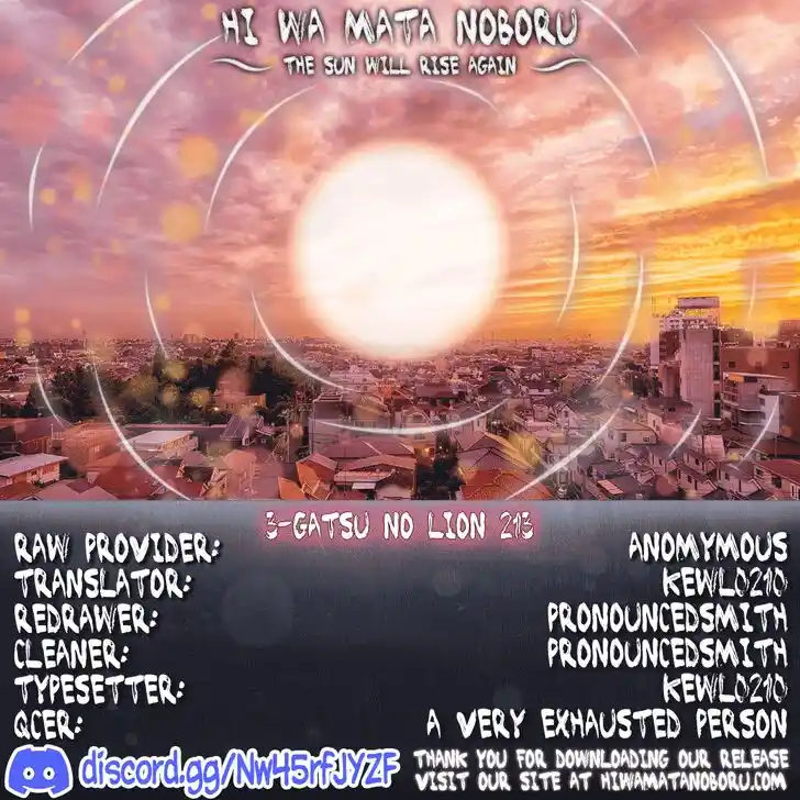 3-gatsu no Lion Vol.18 Ch.213