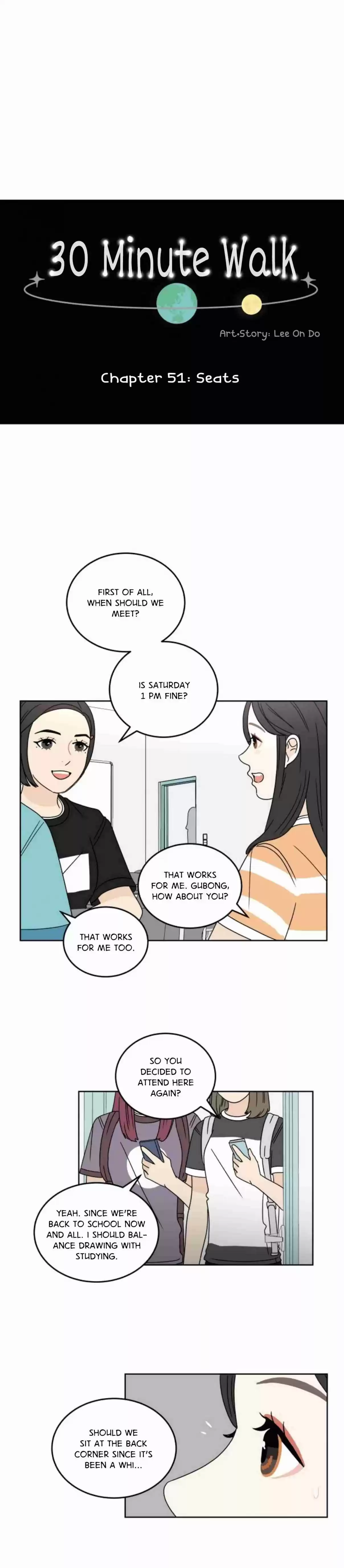 30 Minute Walk Ch. 51 Seats