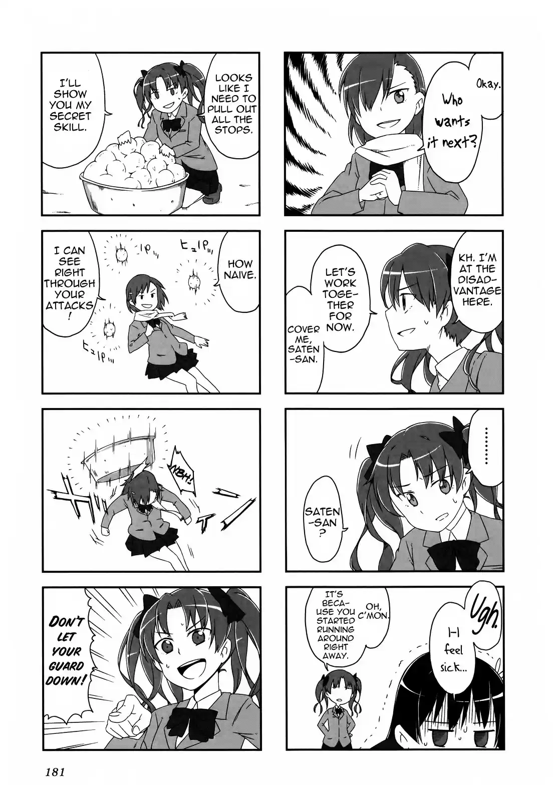 4 koma Koushiki Anthology Toaru Kagaku no Railgun x Toaru Majutsu no Index Vol. 2 Ch. 27 Snow Halation!!!