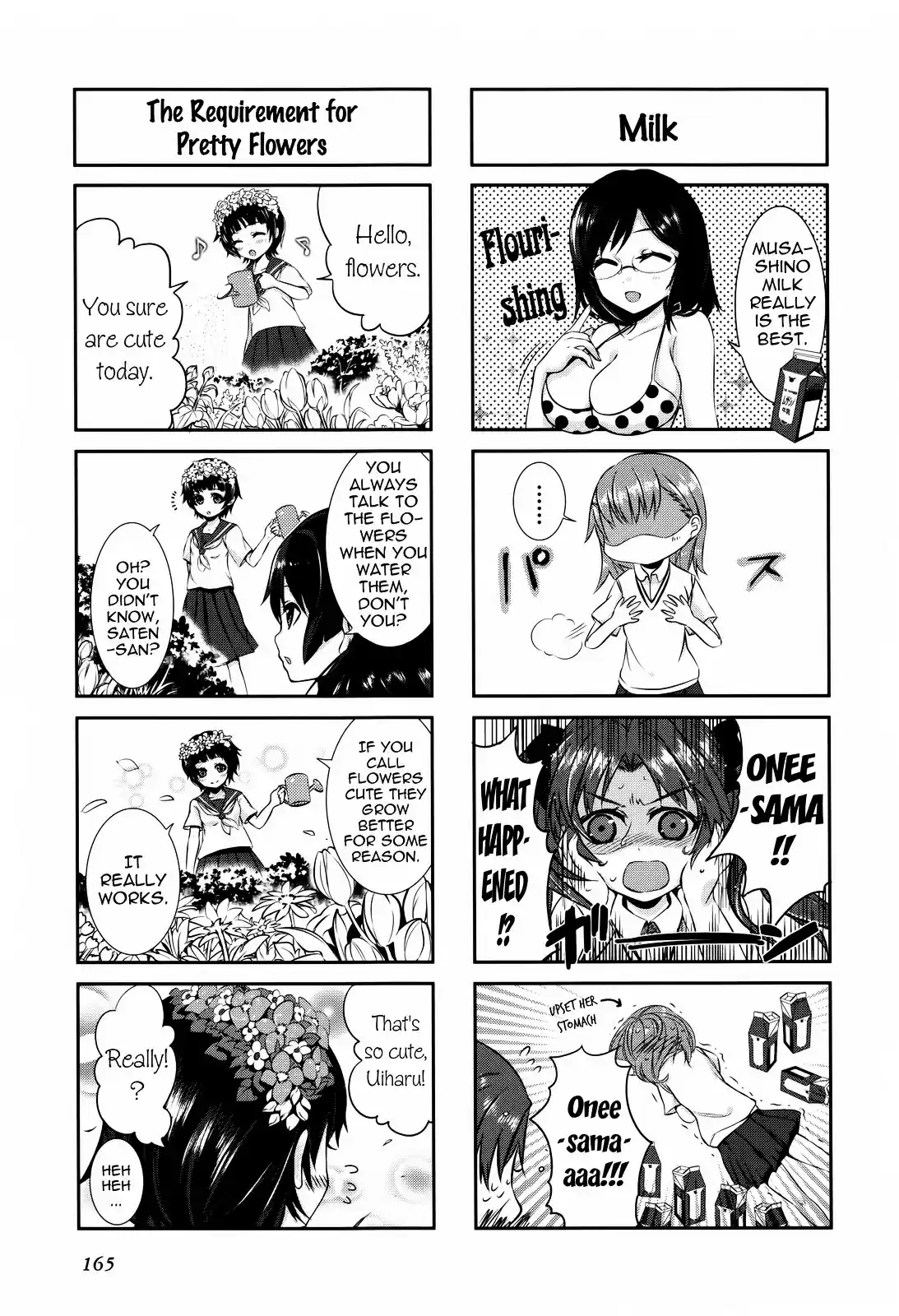4 koma Koushiki Anthology Toaru Kagaku no Railgun x Toaru Majutsu no Index Vol. 2 Ch. 28 A Midsummer Girls Talk