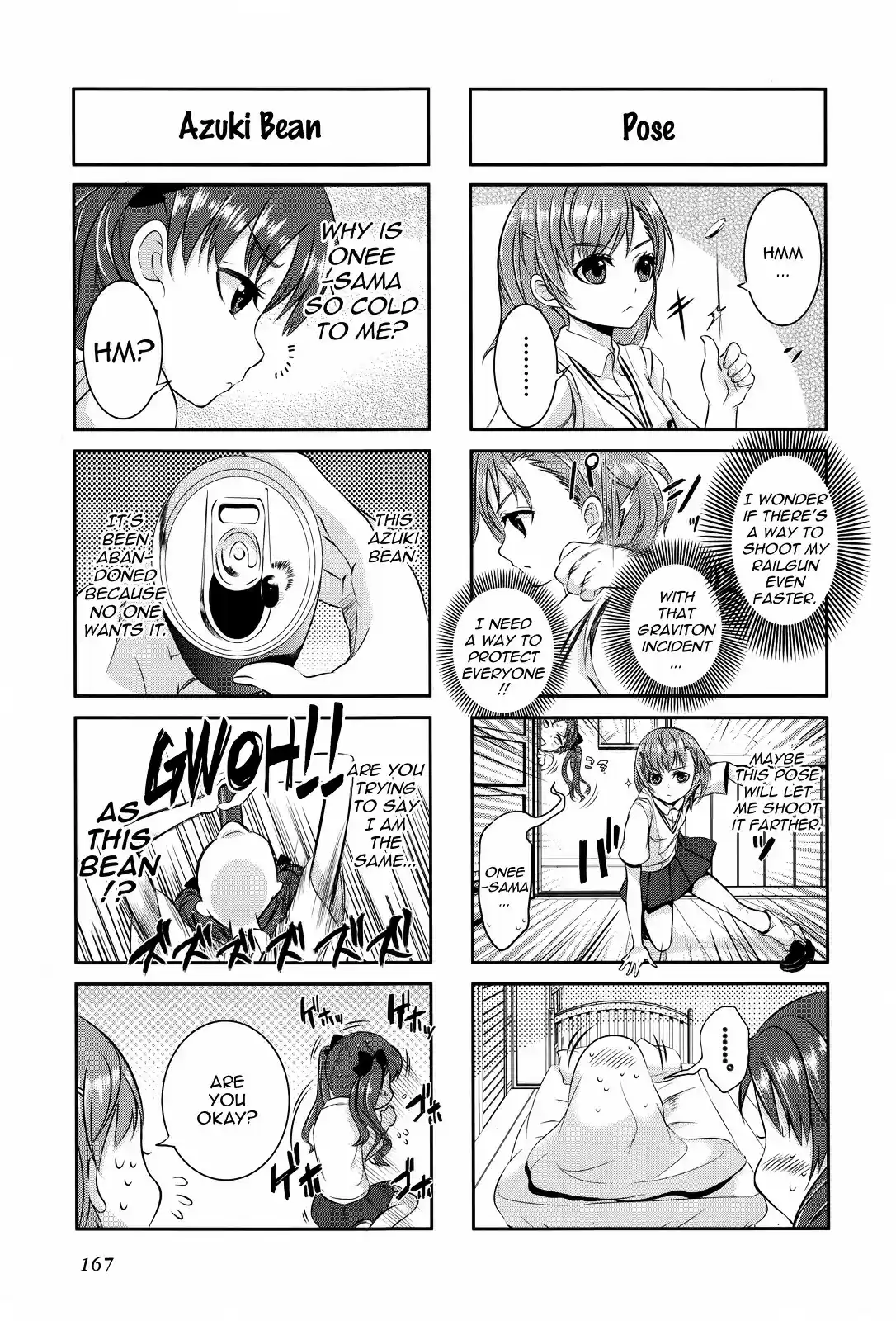 4 koma Koushiki Anthology Toaru Kagaku no Railgun x Toaru Majutsu no Index Vol. 2 Ch. 28 A Midsummer Girls Talk