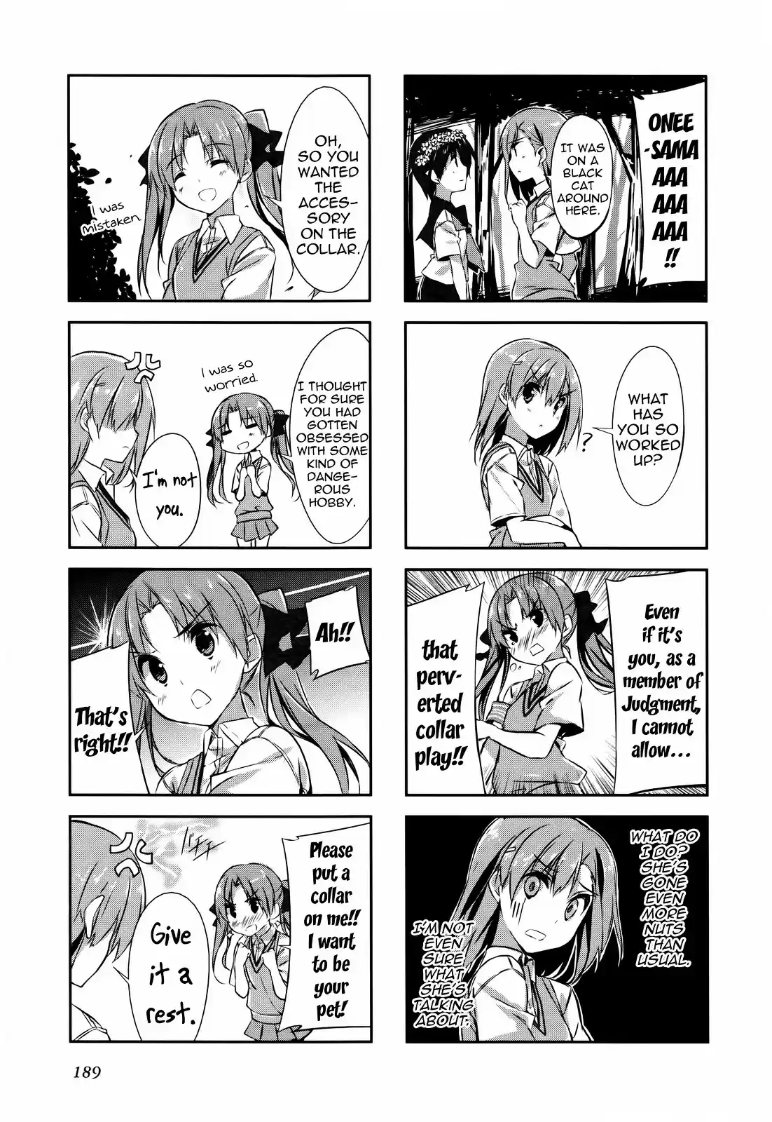 4 koma Koushiki Anthology Toaru Kagaku no Railgun x Toaru Majutsu no Index Vol. 2 Ch. 29 Colorful Days
