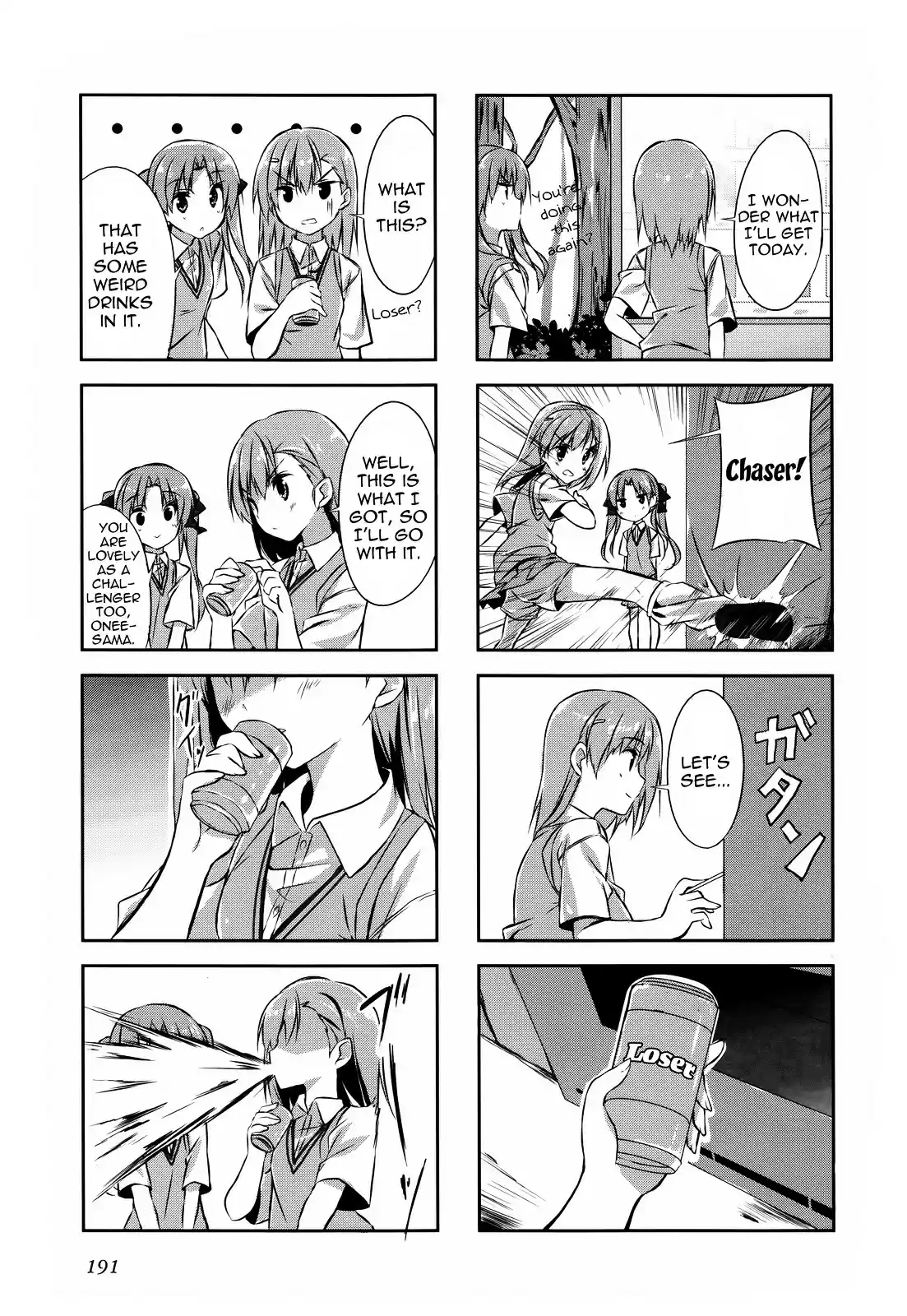 4 koma Koushiki Anthology Toaru Kagaku no Railgun x Toaru Majutsu no Index Vol. 2 Ch. 29 Colorful Days