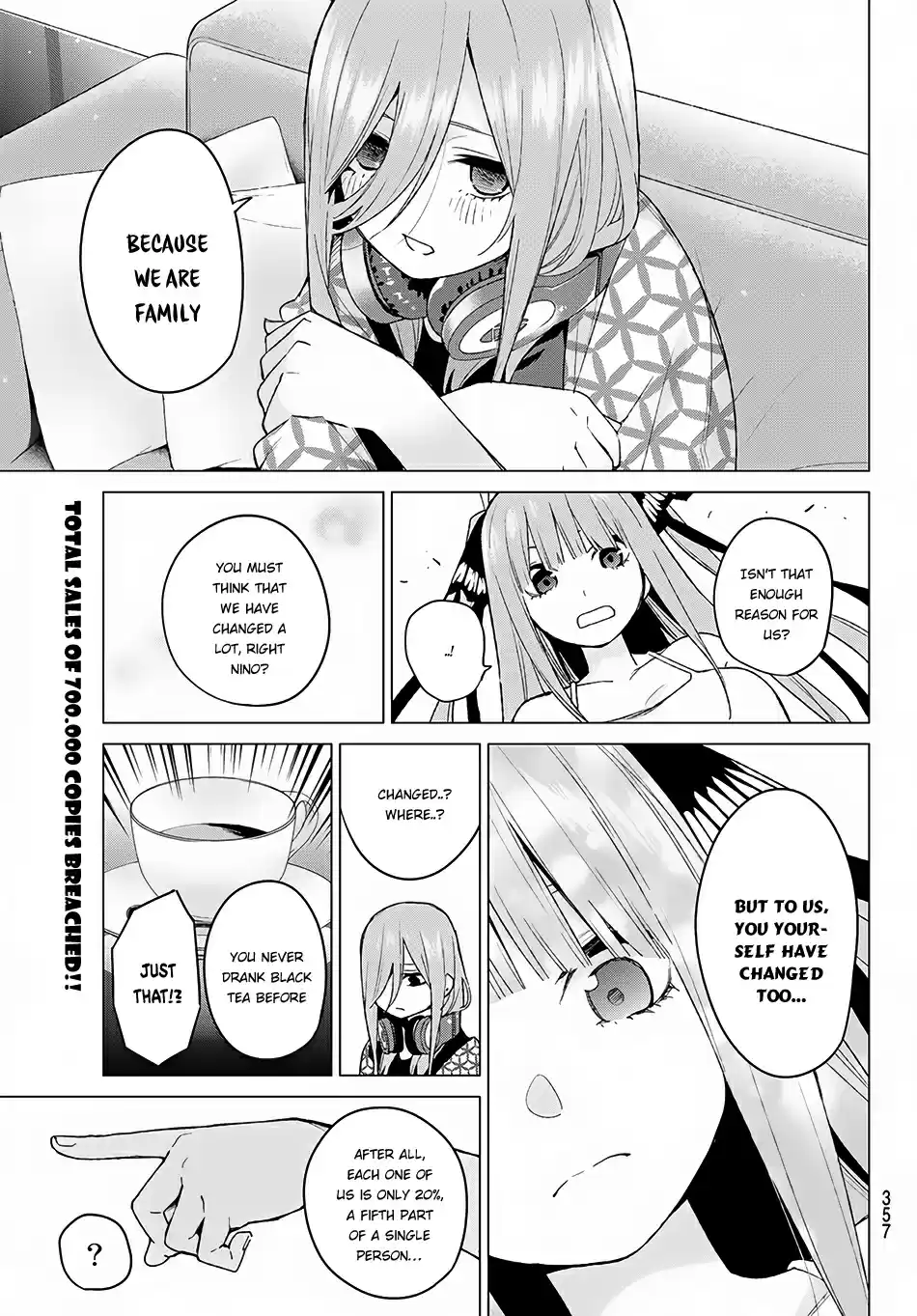 5Toubun no Hanayome Ch. 46 Seven Goodbyes ⑧
