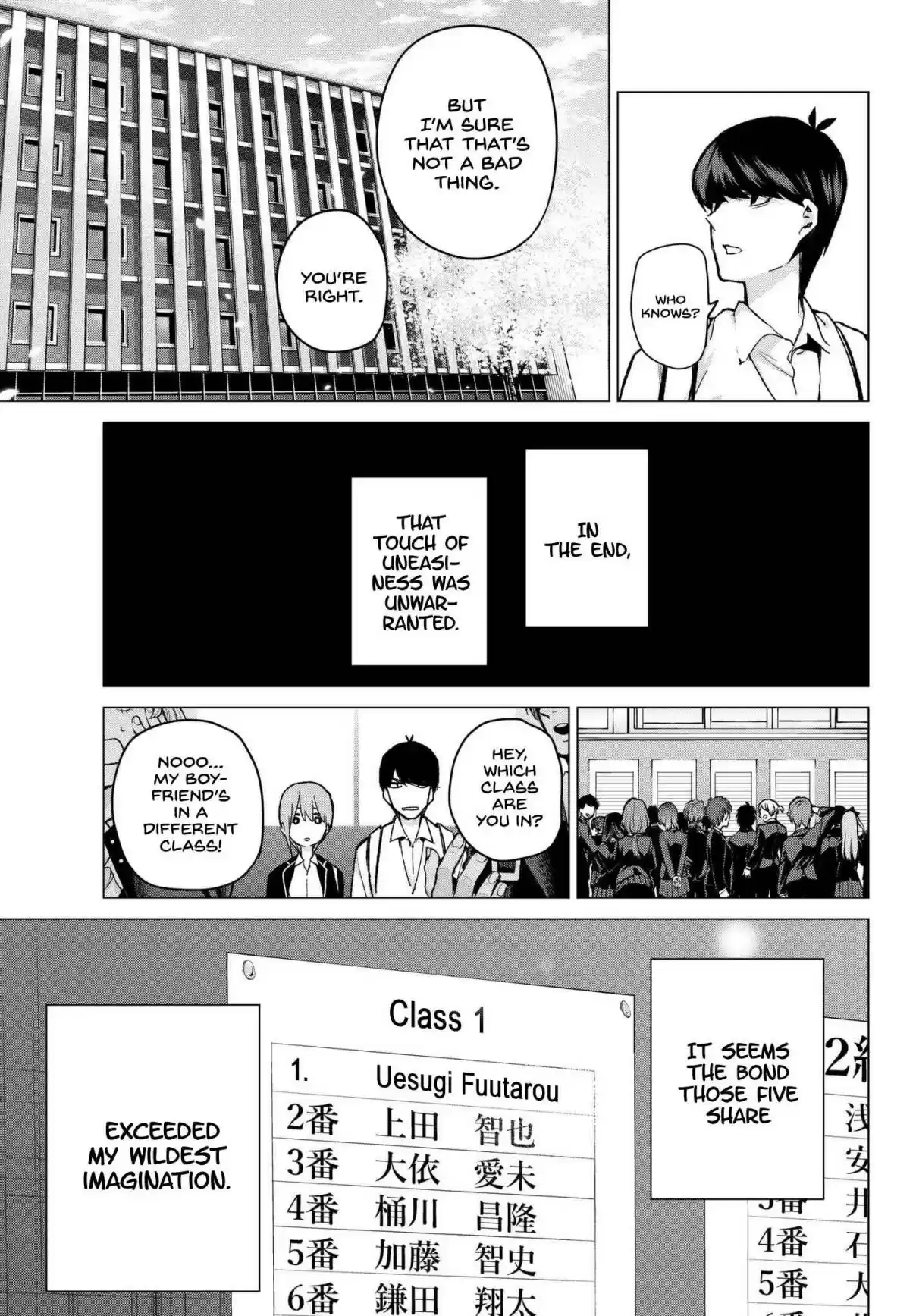 5Toubun no Hanayome Ch. 69 Welcome to Class 3 1