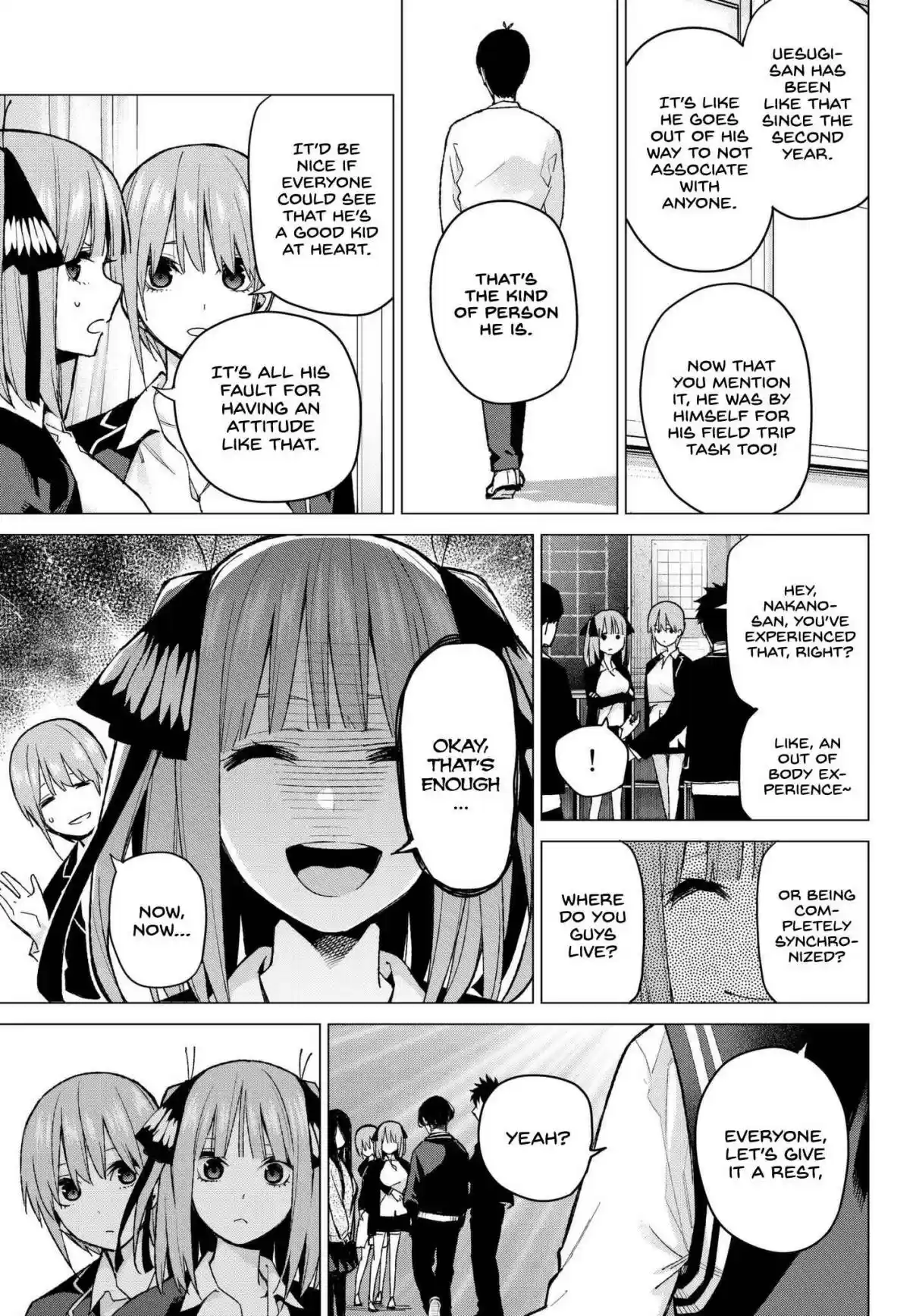 5Toubun no Hanayome Ch. 70 The Responsibilities of the Class Representative