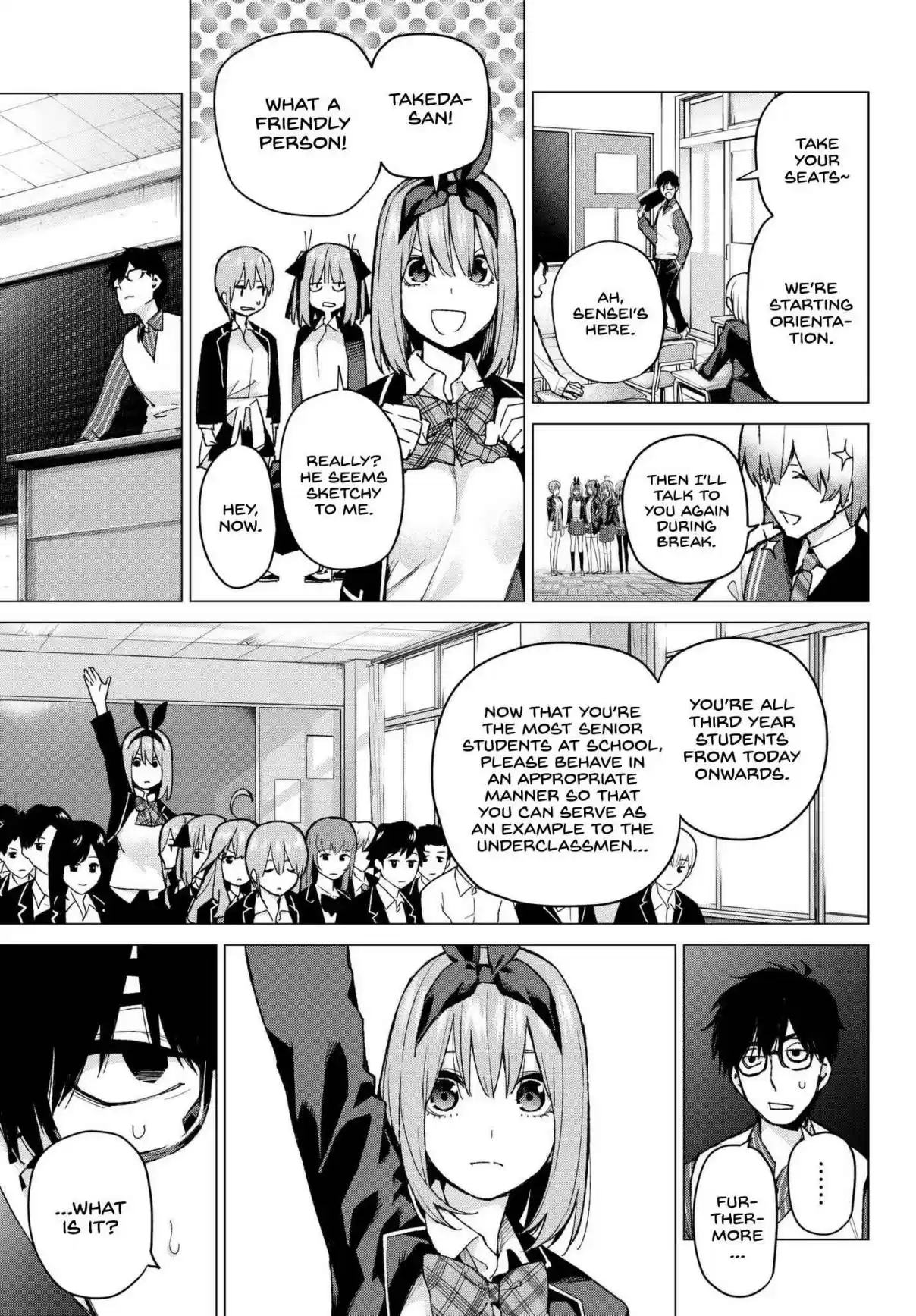 5Toubun no Hanayome Ch. 70 The Responsibilities of the Class Representative