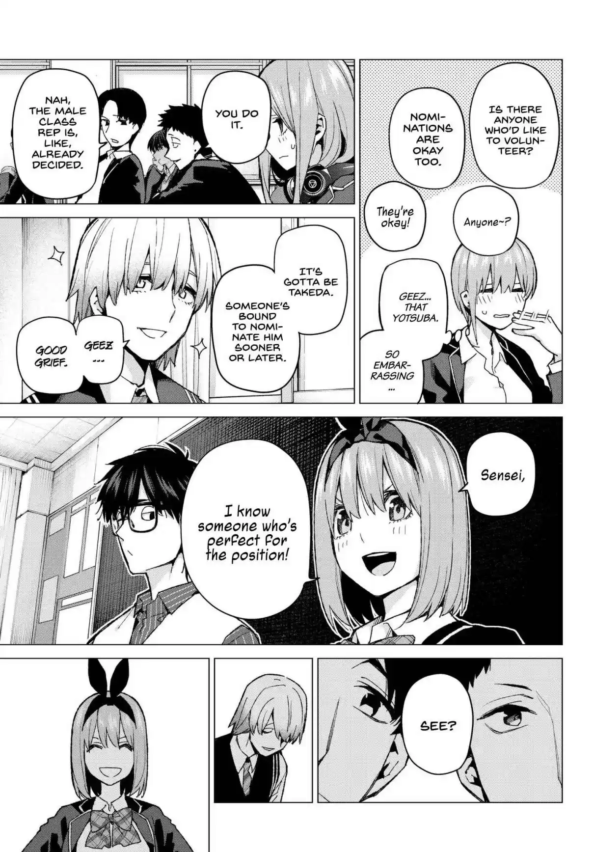 5Toubun no Hanayome Ch. 70 The Responsibilities of the Class Representative
