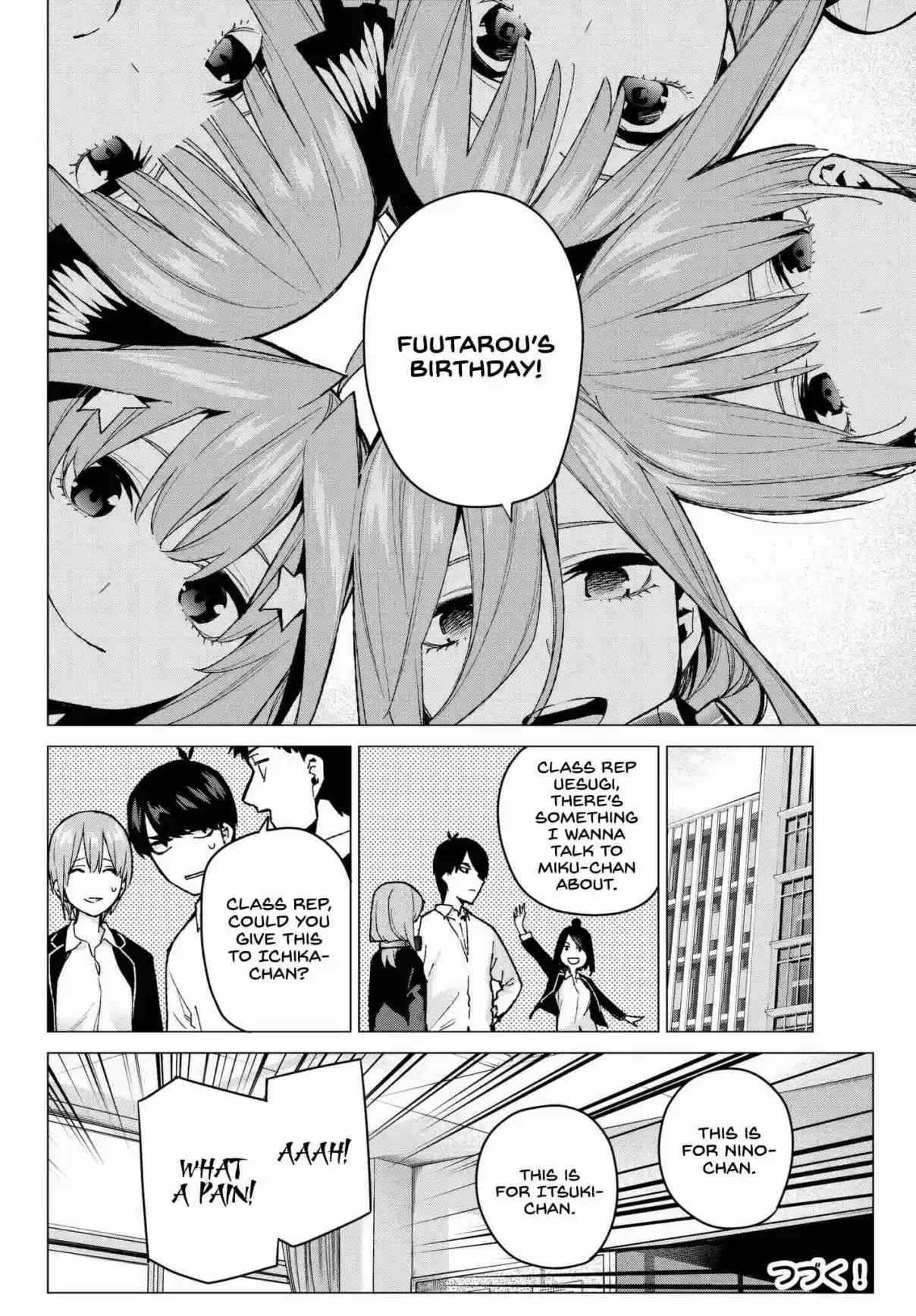 5Toubun no Hanayome Ch. 70 The Responsibilities of the Class Representative