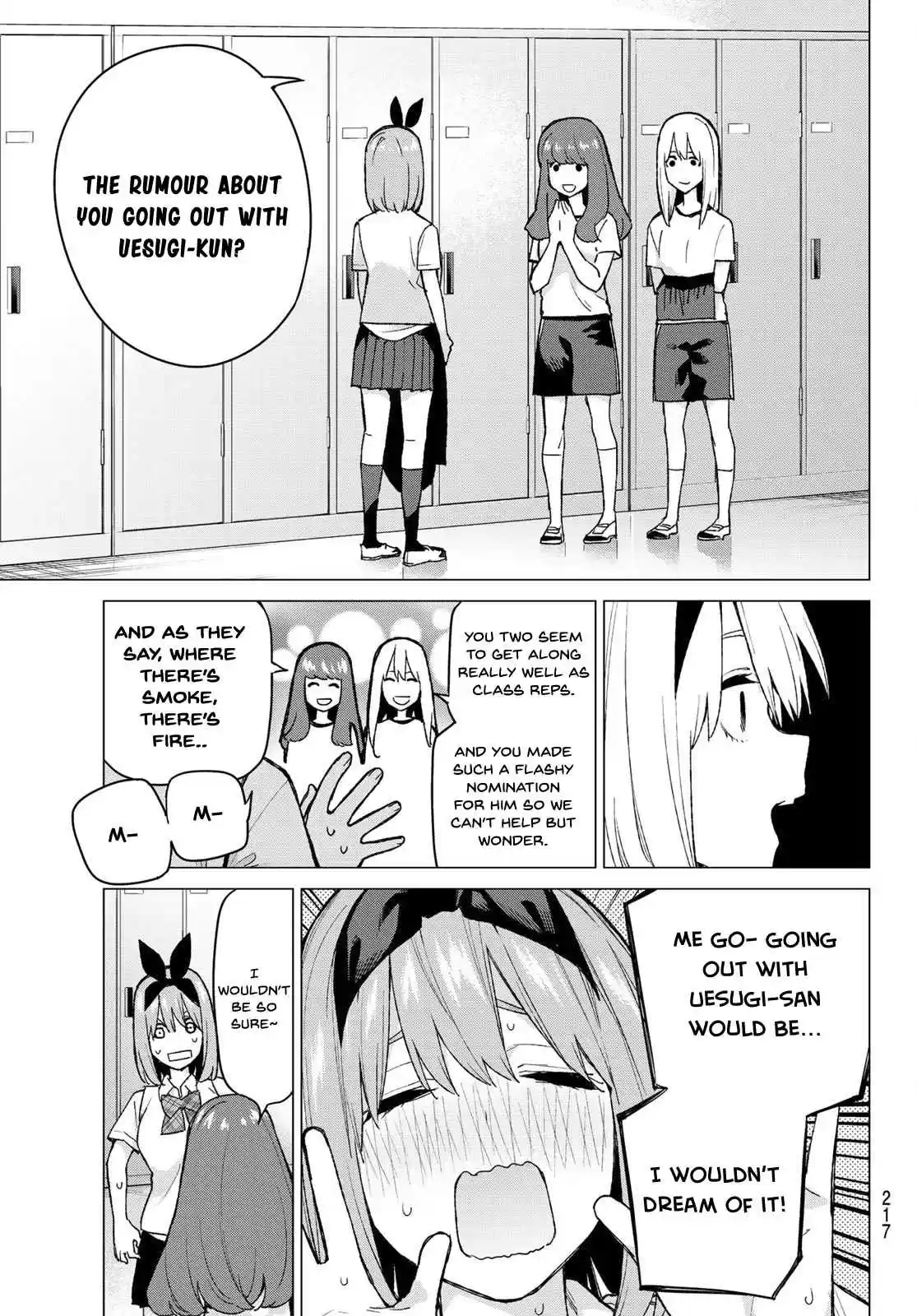 5Toubun no Hanayome Ch. 72 The Rumour About the Class Reps