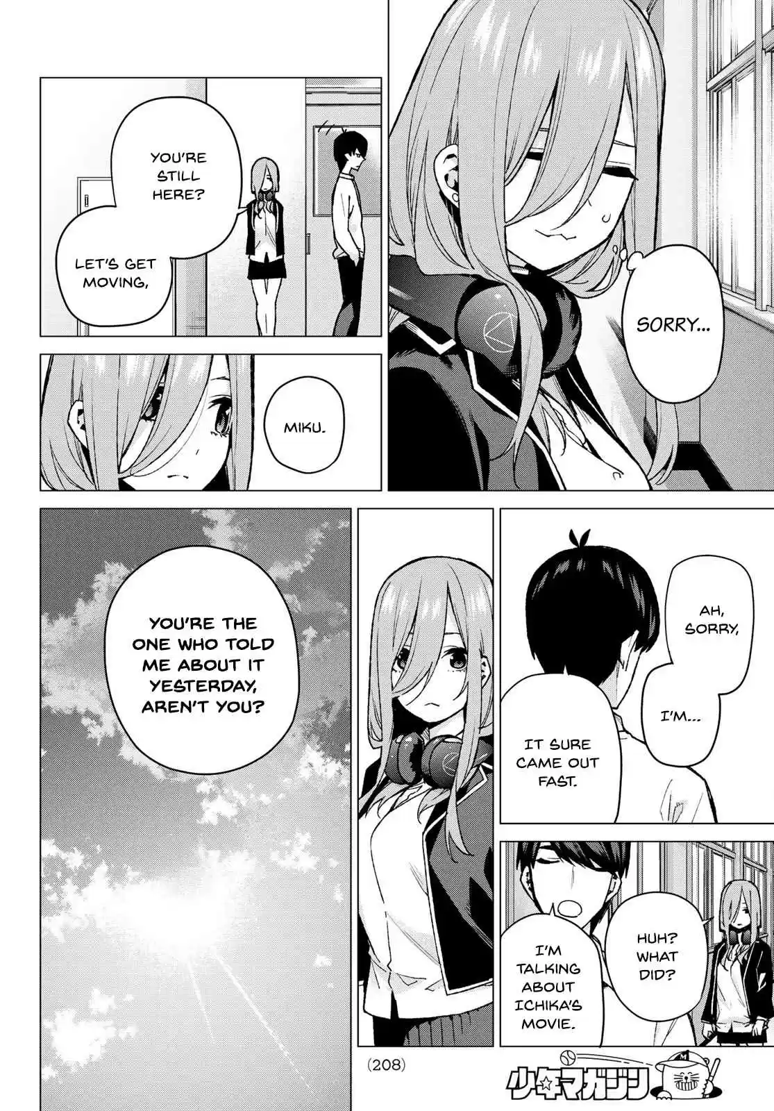 5Toubun no Hanayome Ch. 74 Curveball Showdown
