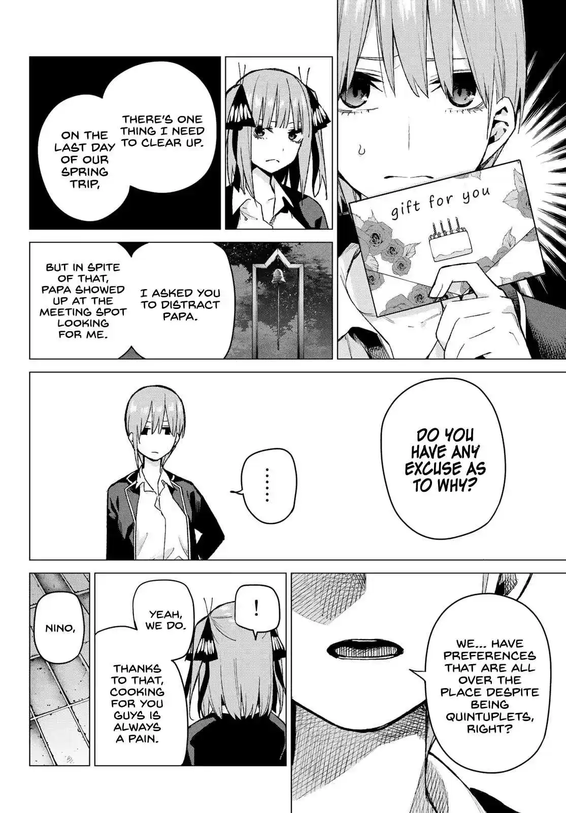 5Toubun no Hanayome Ch. 75 The Five Cranes Show their Gratitude