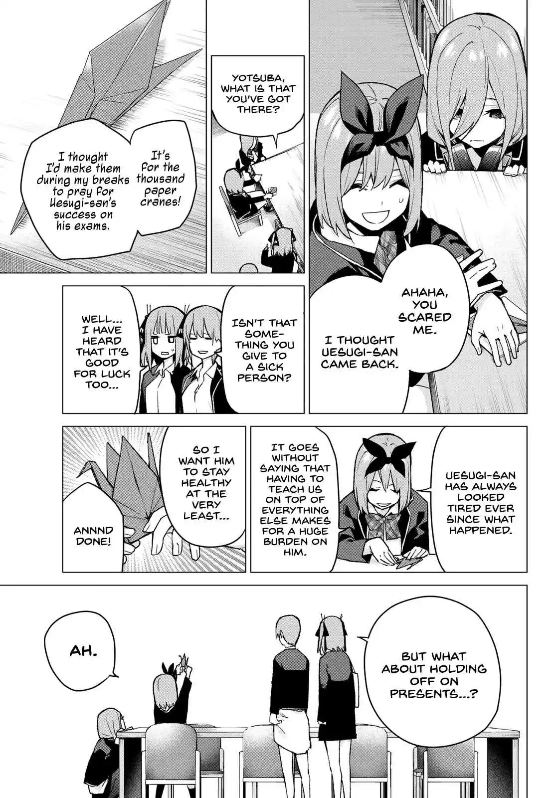 5Toubun no Hanayome Ch. 75 The Five Cranes Show their Gratitude