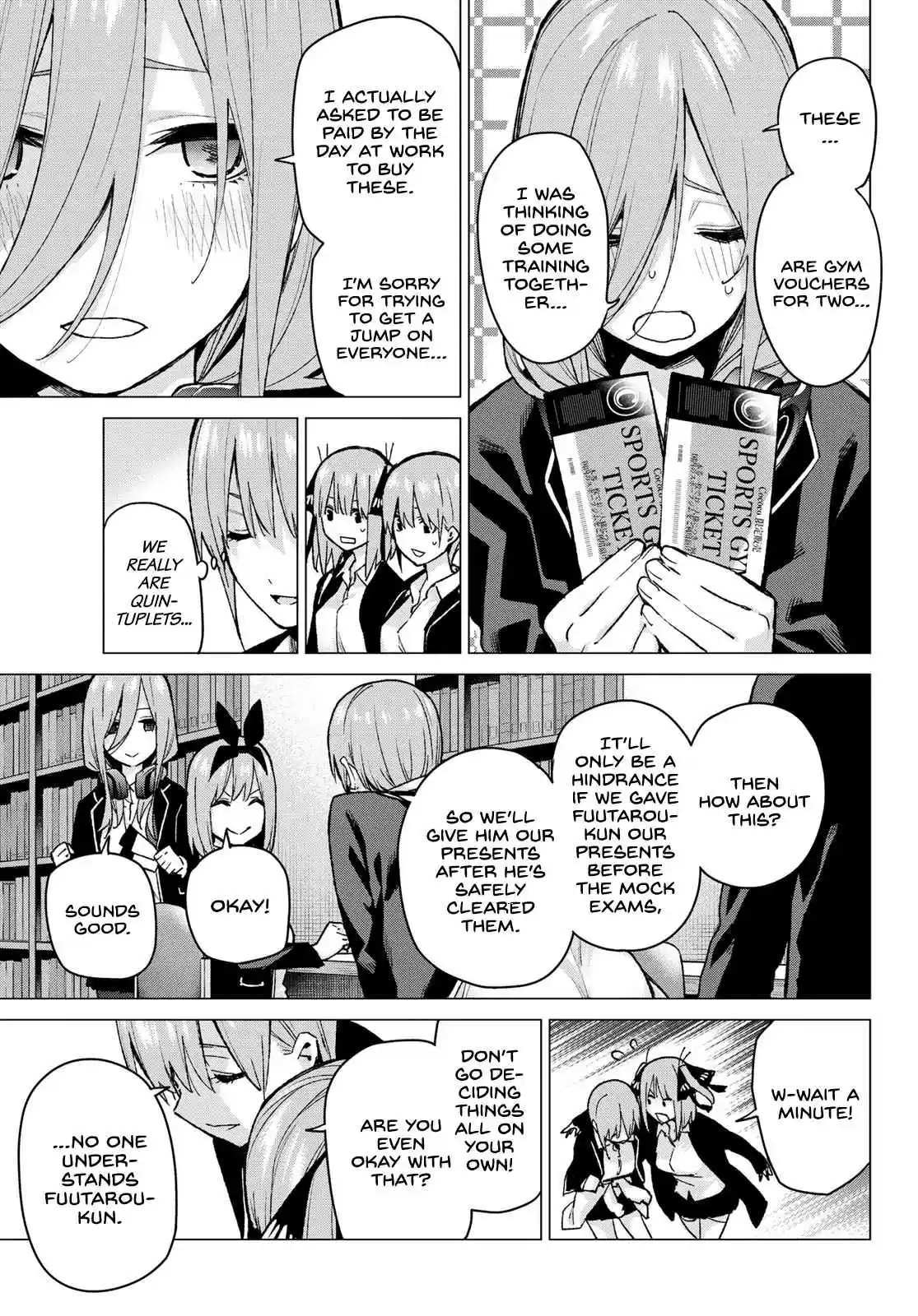 5Toubun no Hanayome Ch. 75 The Five Cranes Show their Gratitude