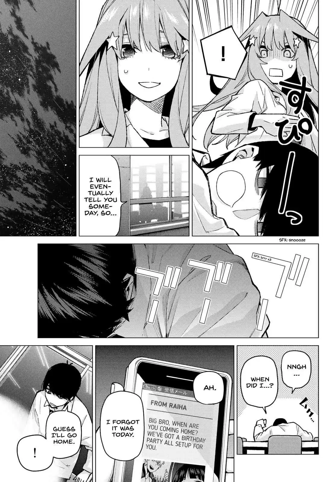 5Toubun no Hanayome Ch. 75 The Five Cranes Show their Gratitude