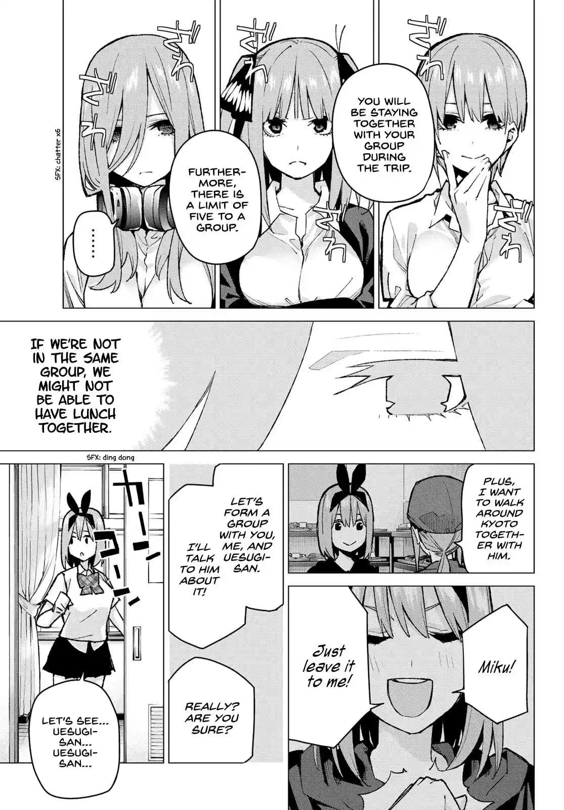 5Toubun no Hanayome Ch. 78 Sisters’ War First Battle