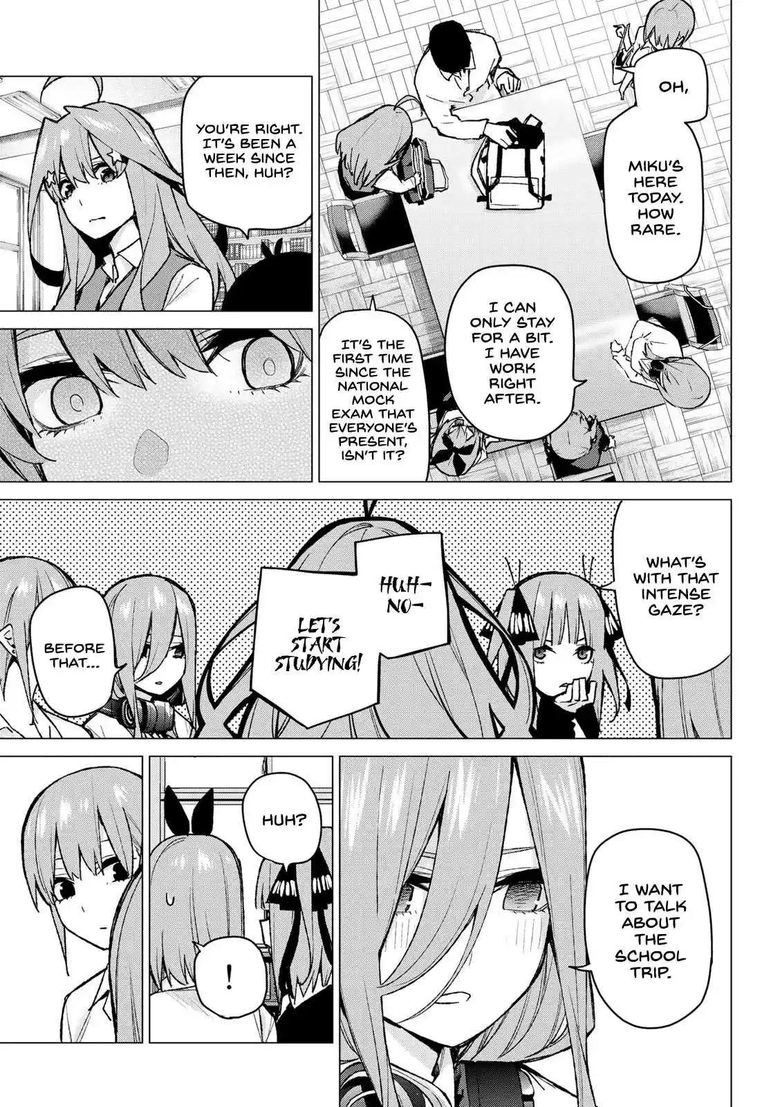 5Toubun no Hanayome Ch. 78 Sisters’ War First Battle