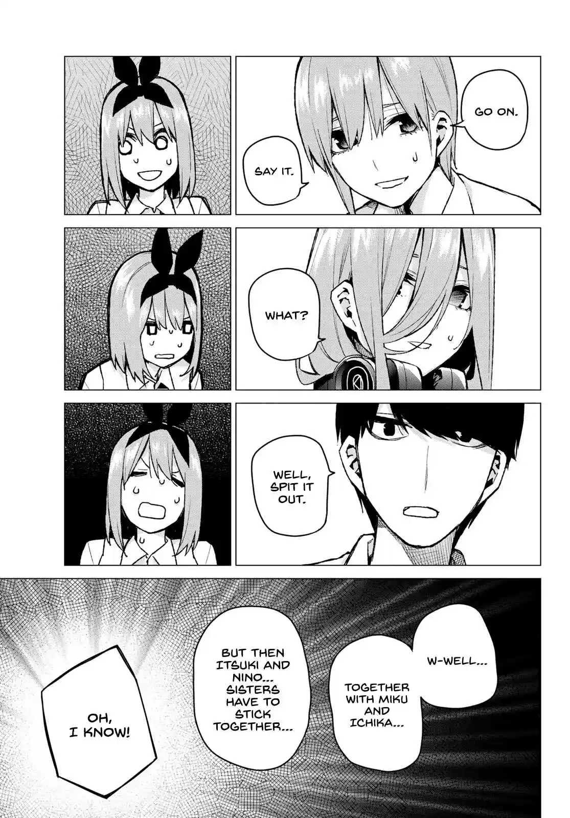 5Toubun no Hanayome Ch. 78 Sisters’ War First Battle