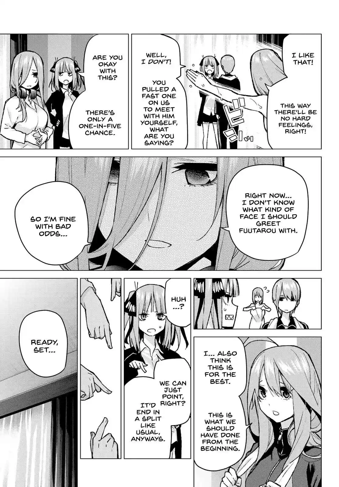 5Toubun no Hanayome Ch. 83 Sisters’ War Sixth Battle