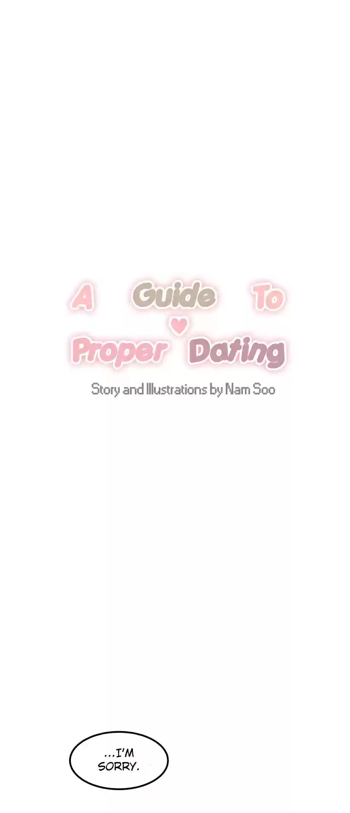 A Guide to Proper Dating Ch. 14