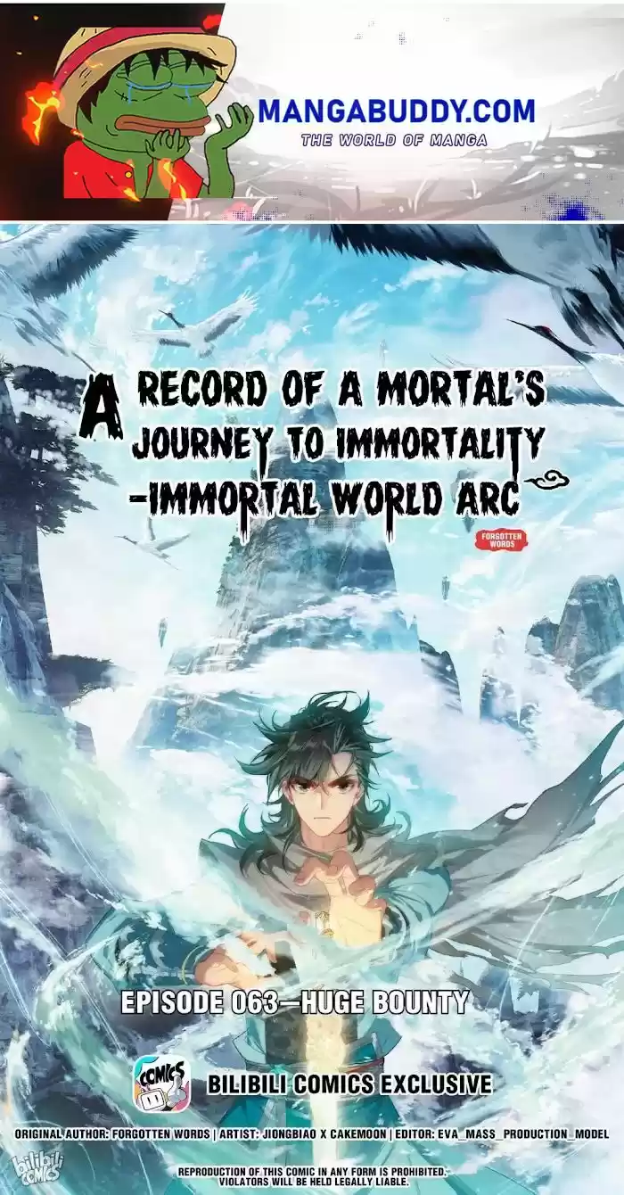 A Record Of A Mortal's Journey To Immortality—Immortal World Arc Chapter 63