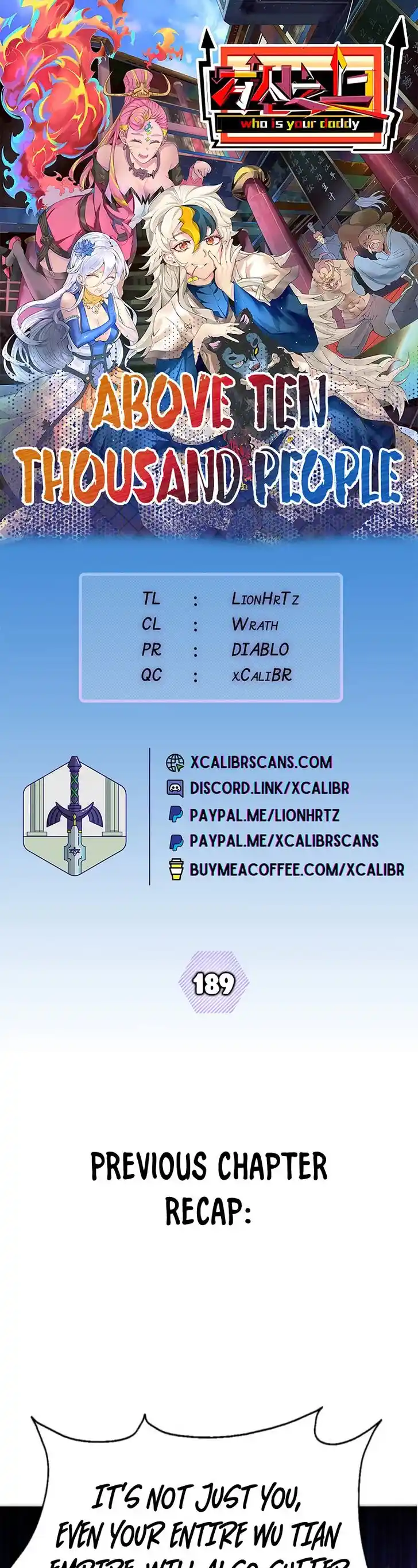 Above Ten Thousand People Ch.189