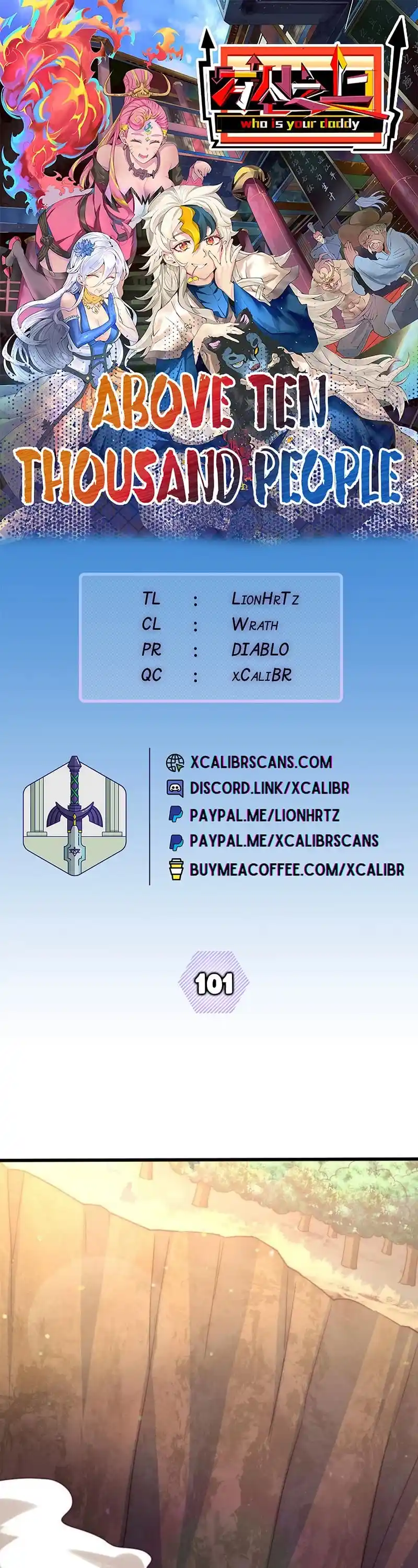 Above Ten Thousand People Chapter 101