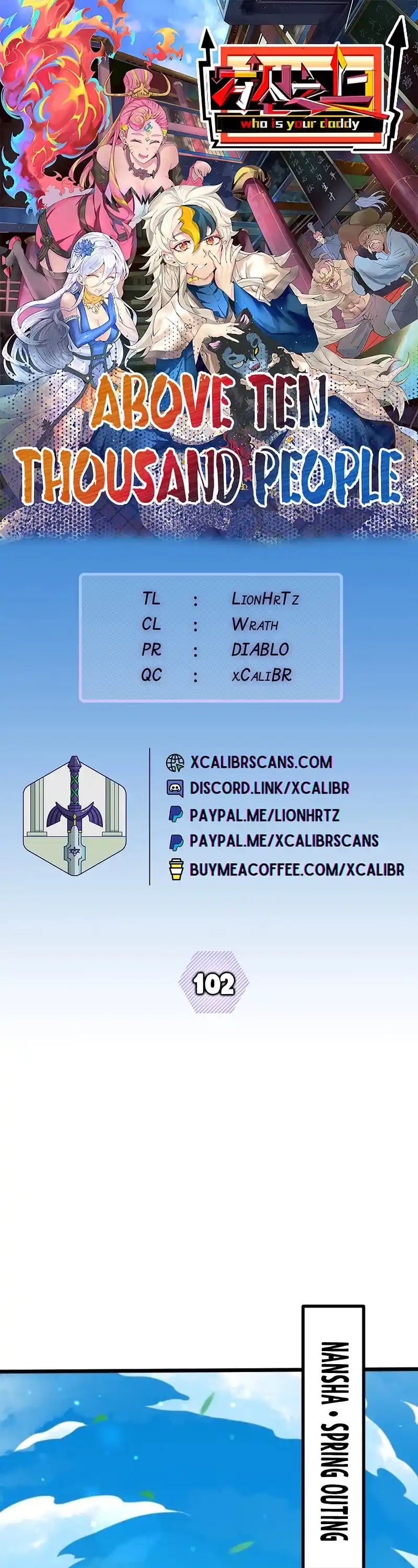 Above Ten Thousand People Chapter 102