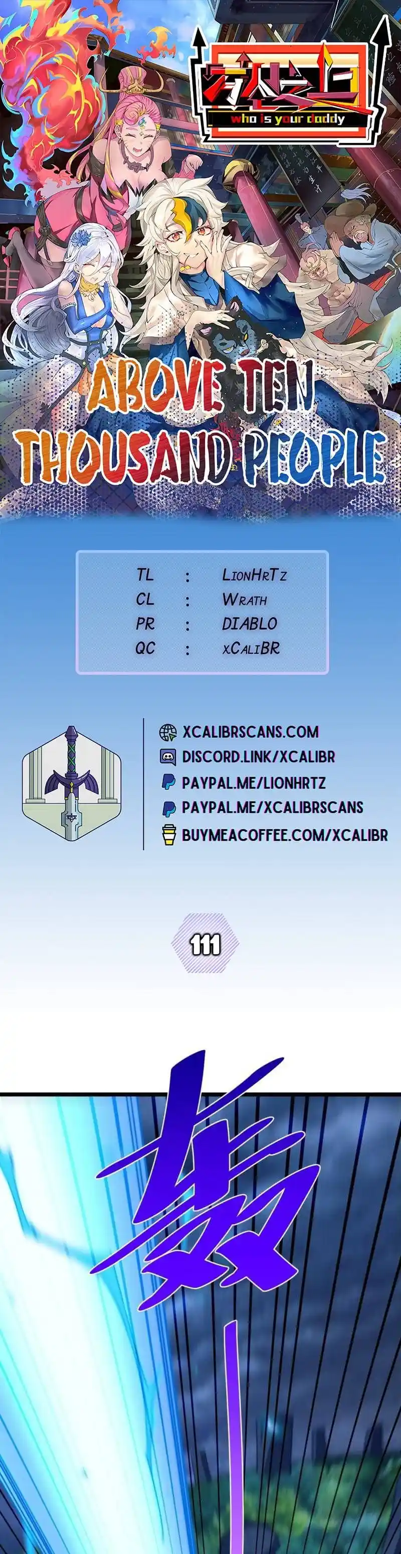 Above Ten Thousand People Chapter 111