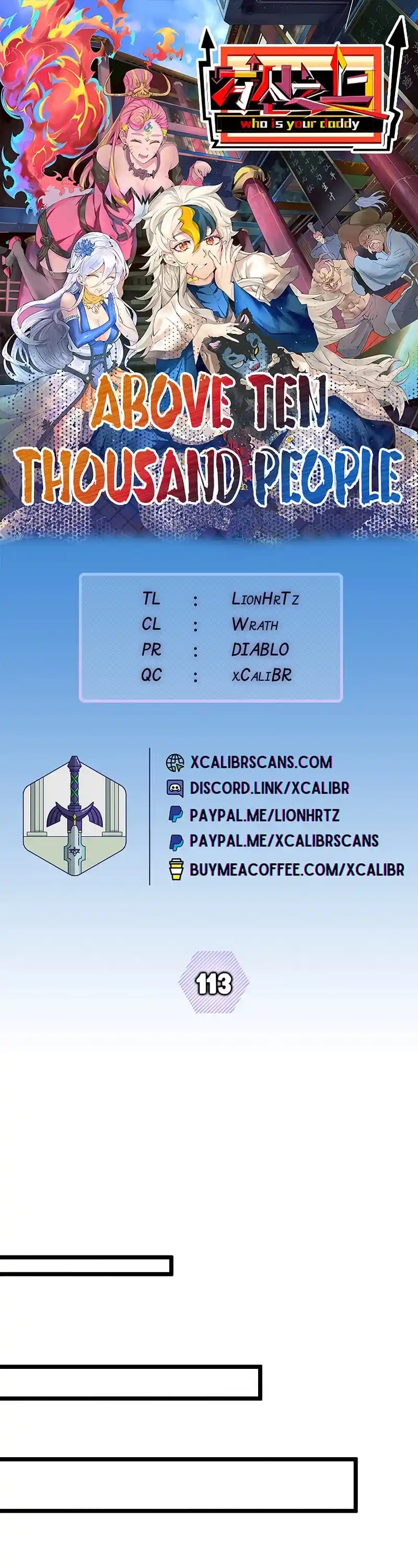 Above Ten Thousand People Chapter 113