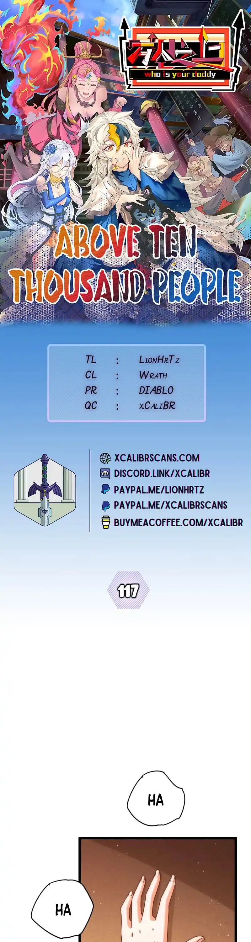 Above Ten Thousand People Chapter 117