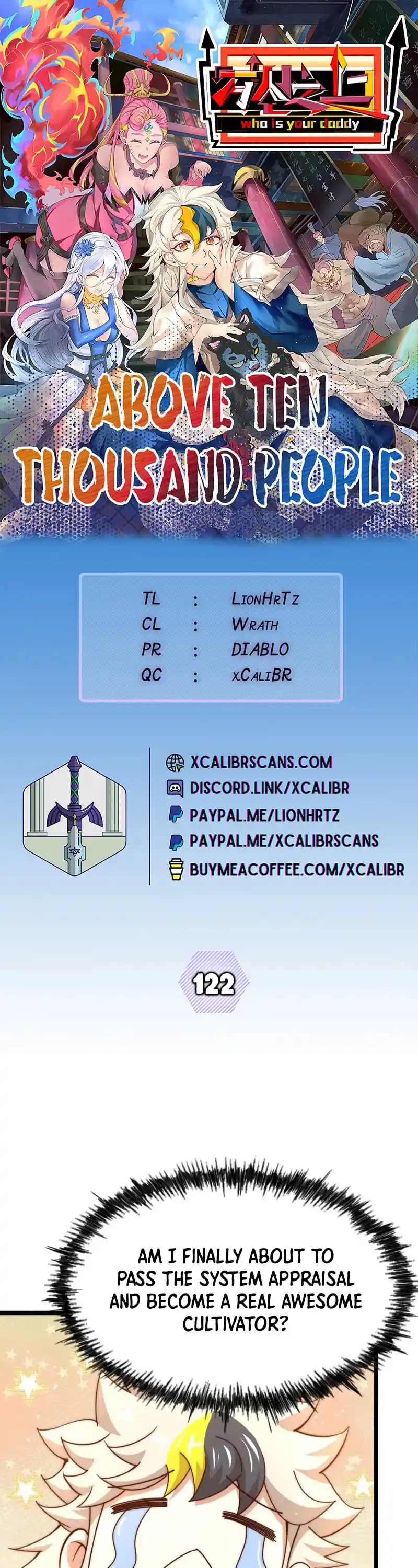 Above Ten Thousand People Chapter 122