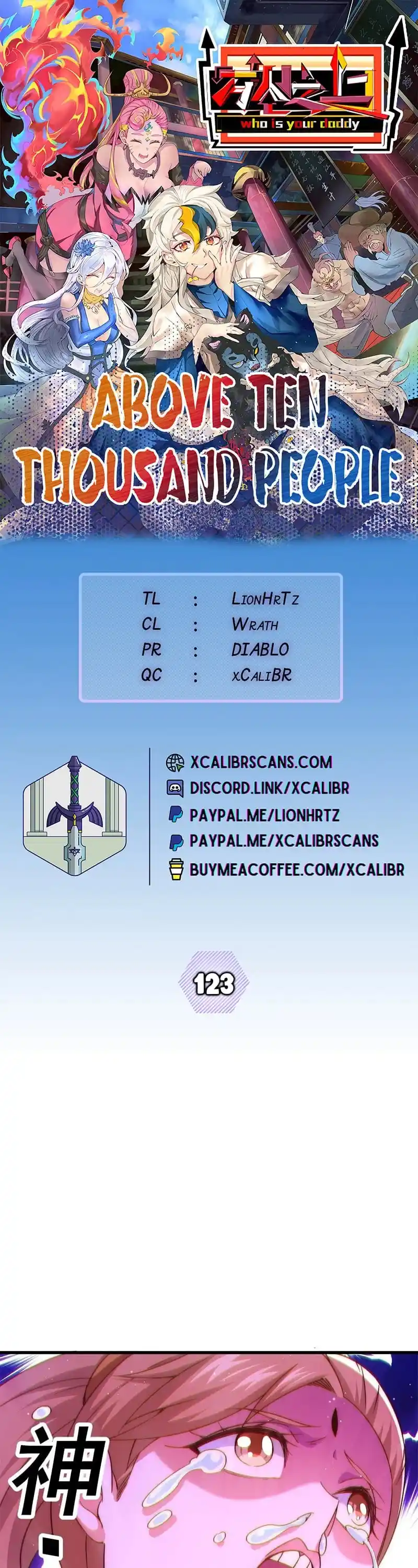 Above Ten Thousand People Chapter 123