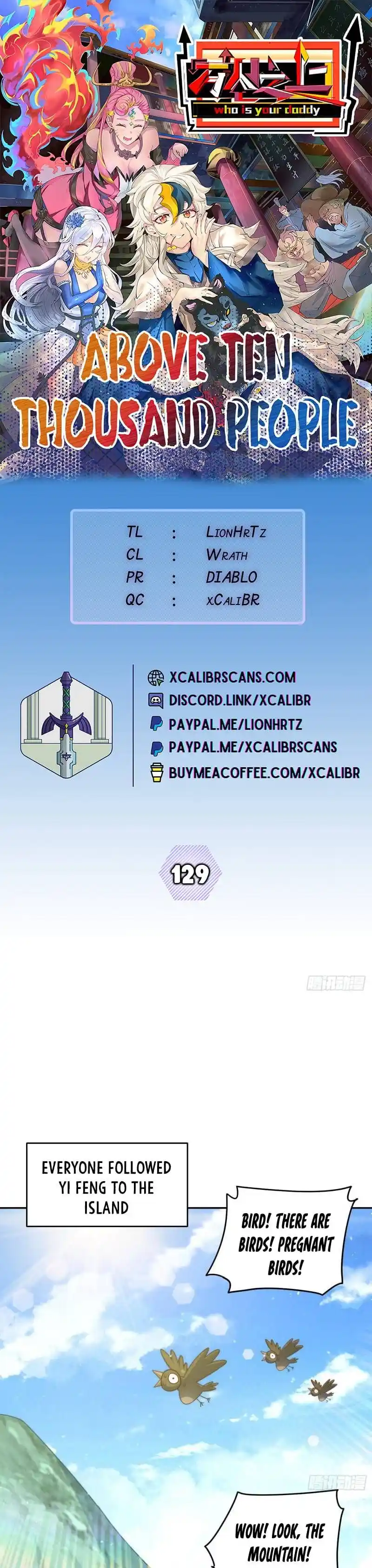 Above Ten Thousand People Chapter 129