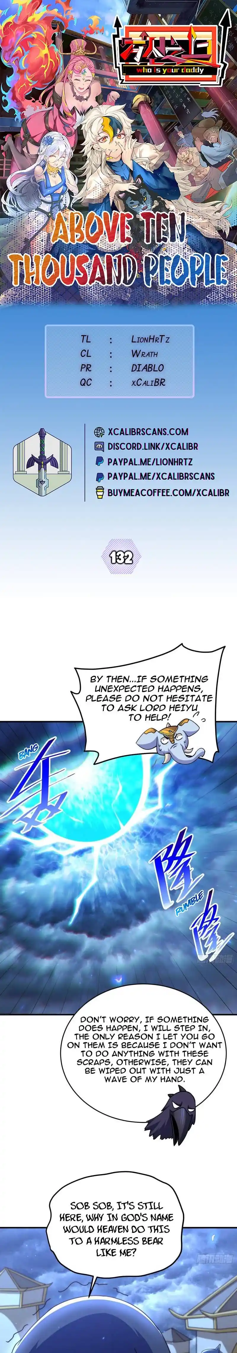 Above Ten Thousand People Chapter 132