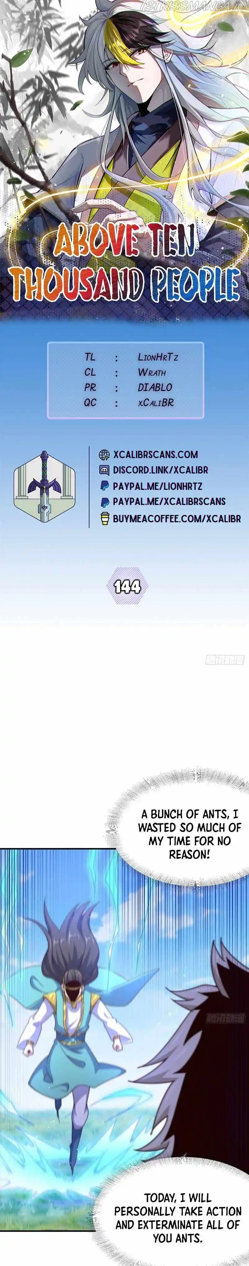 Above Ten Thousand People Chapter 144