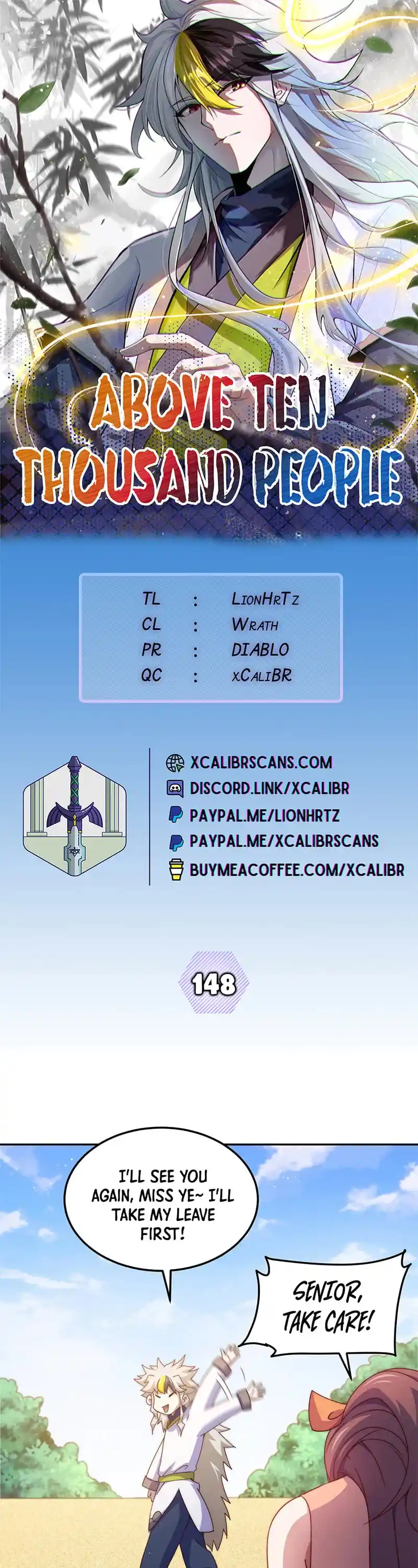 Above Ten Thousand People Chapter 148