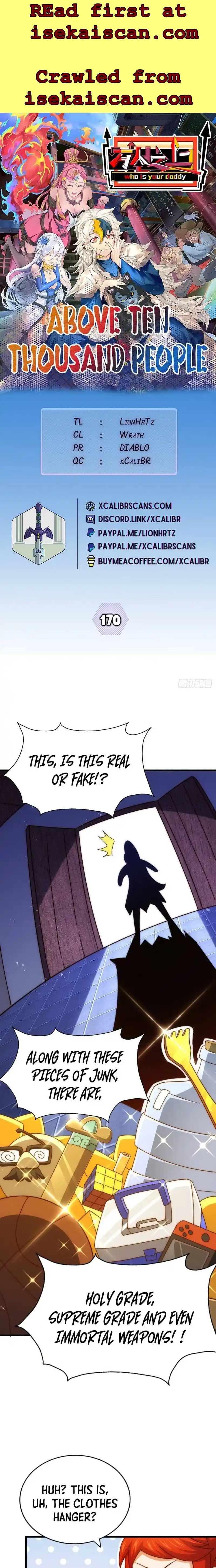 Above Ten Thousand People Chapter 170