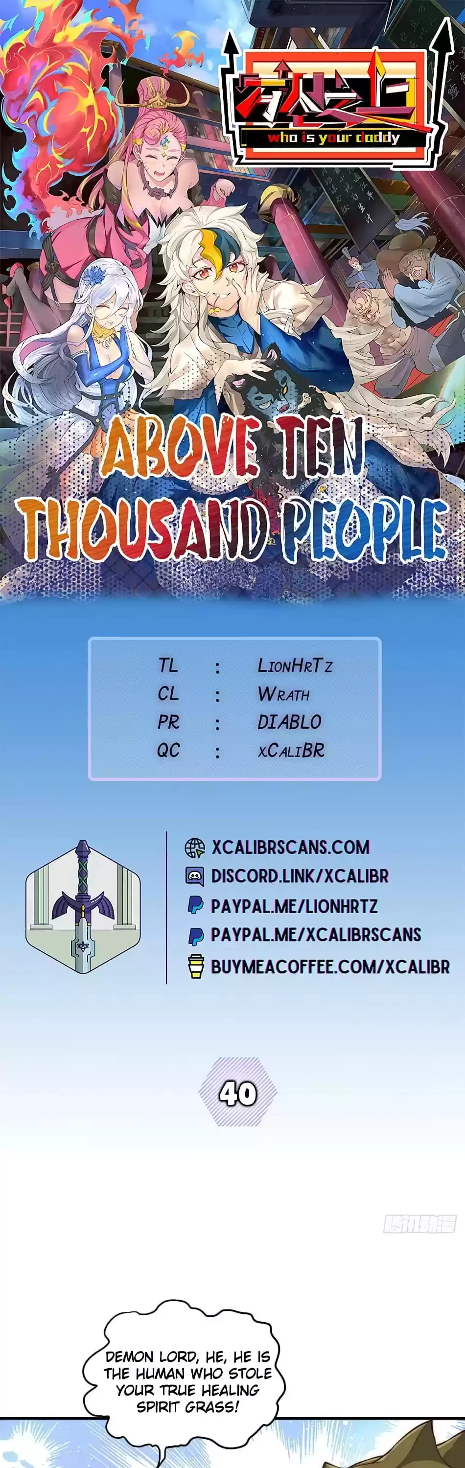 Above Ten Thousand People Chapter 40