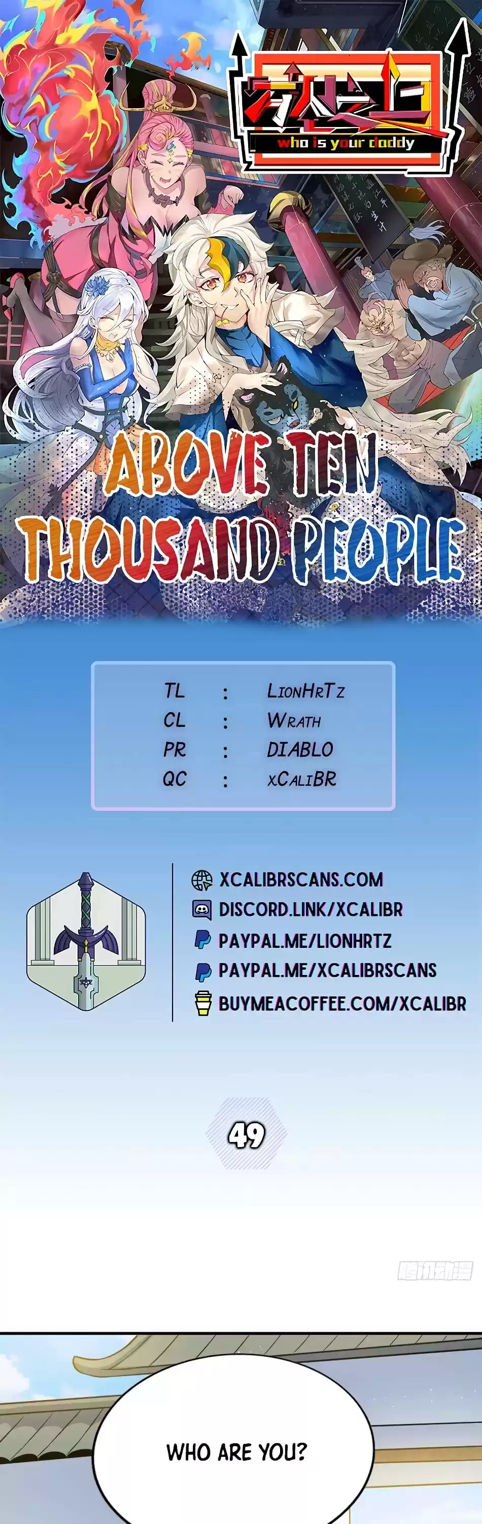 Above Ten Thousand People Chapter 49 Fixed