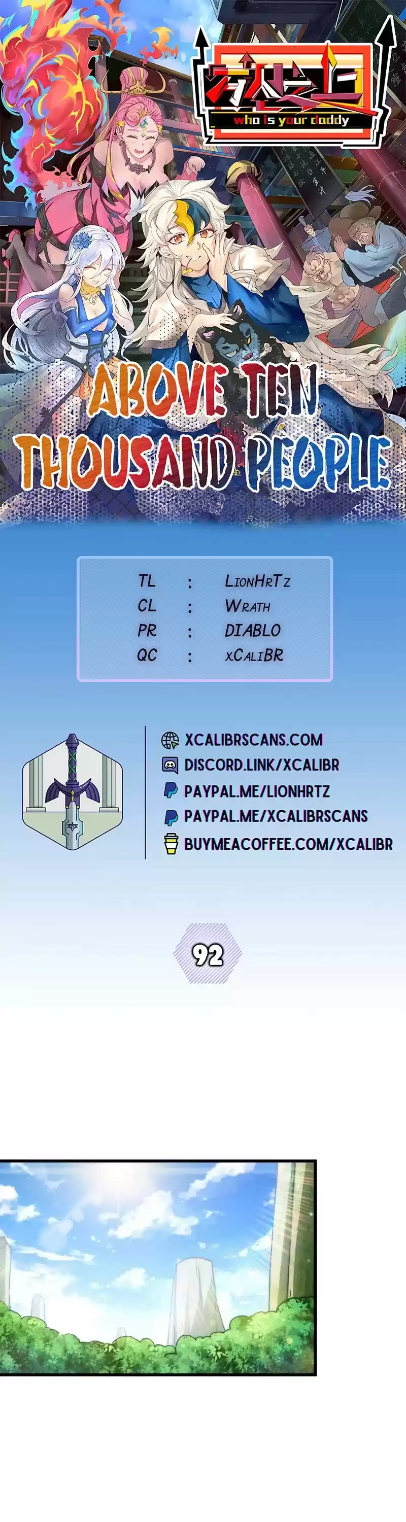 Above Ten Thousand People Chapter 92