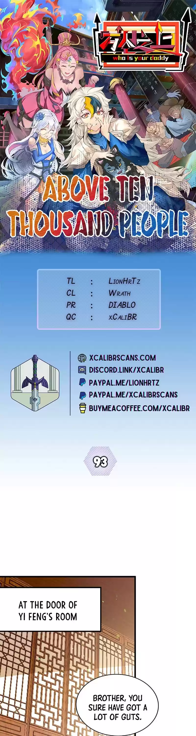 Above Ten Thousand People Chapter 93