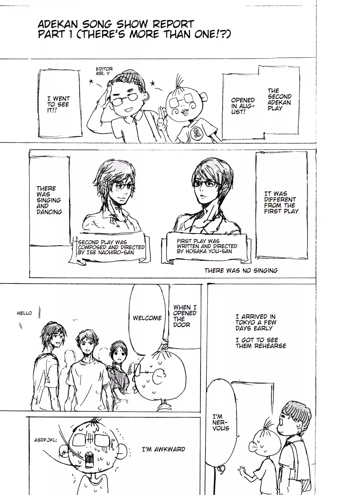 Adekan Vol. 11 Ch. 30.5 The Grave of Love (Middle Part 3) + Nao Tsukiji’s Song Show Report Part 1